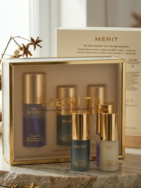 Merit Other - MERIT THE GREAT SKIN MINI TRIO RARE & COVETED LUXURY SEPHORA RELEASE NIB
